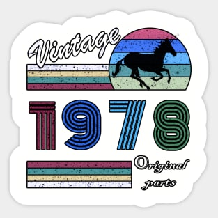 42 Years Old - Made in 1978 - 42th Birthday Men Women Sticker